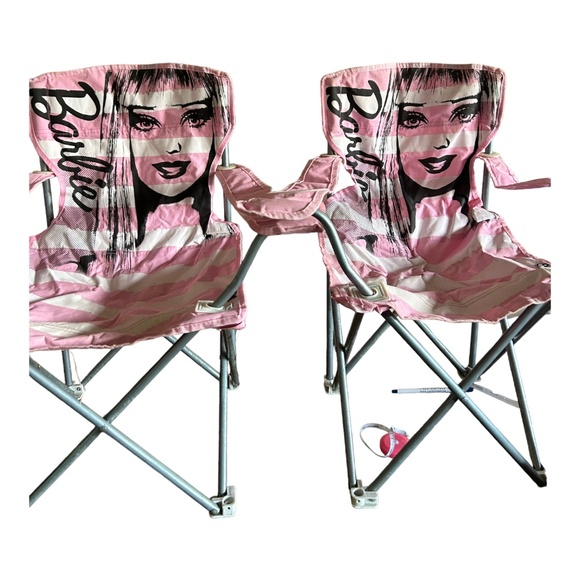 Barbie Kids Camping Chairs - Picture 1 of 4
